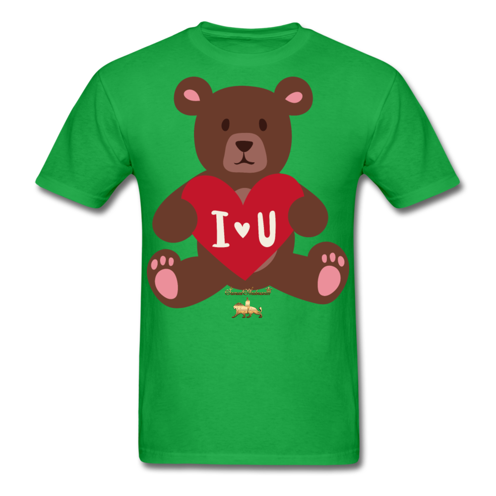 I heart U Bear!!! No Toy Crew Member! Unisex Classic T-Shirt - bright green