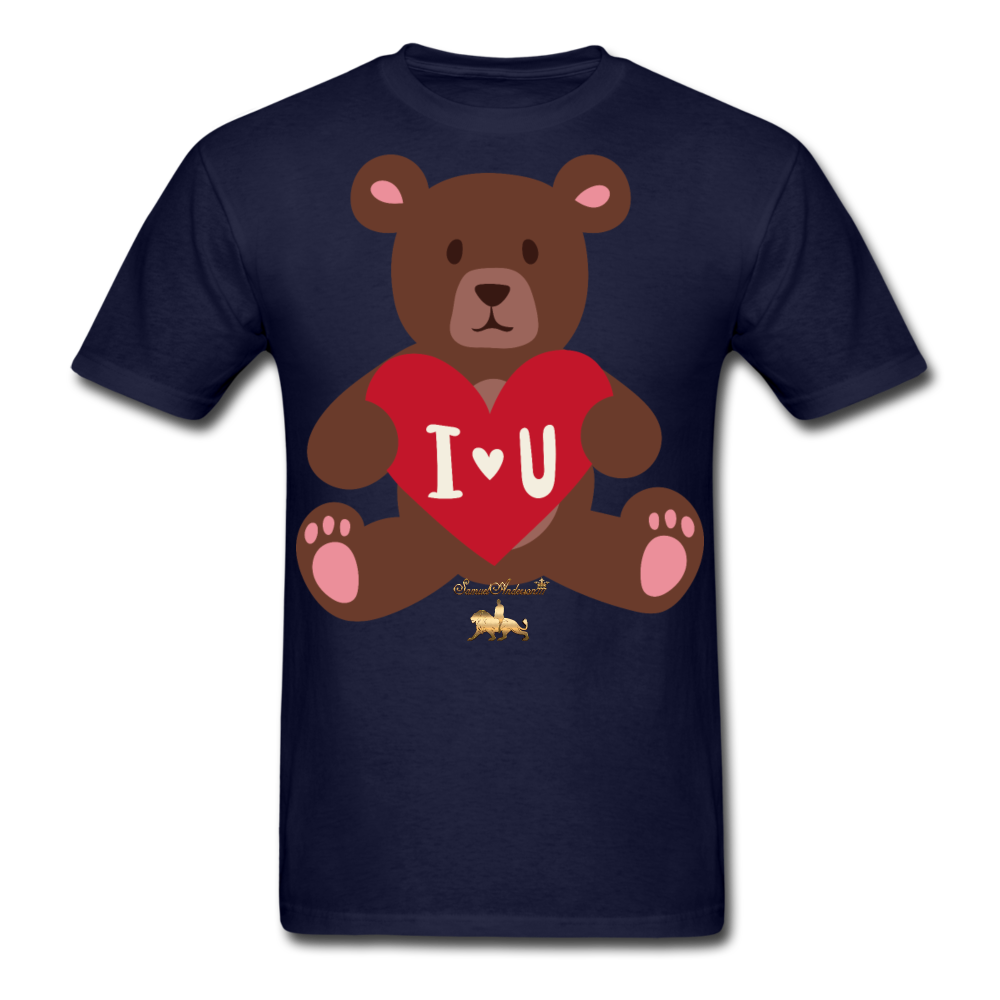 I heart U Bear!!! No Toy Crew Member! Unisex Classic T-Shirt - navy