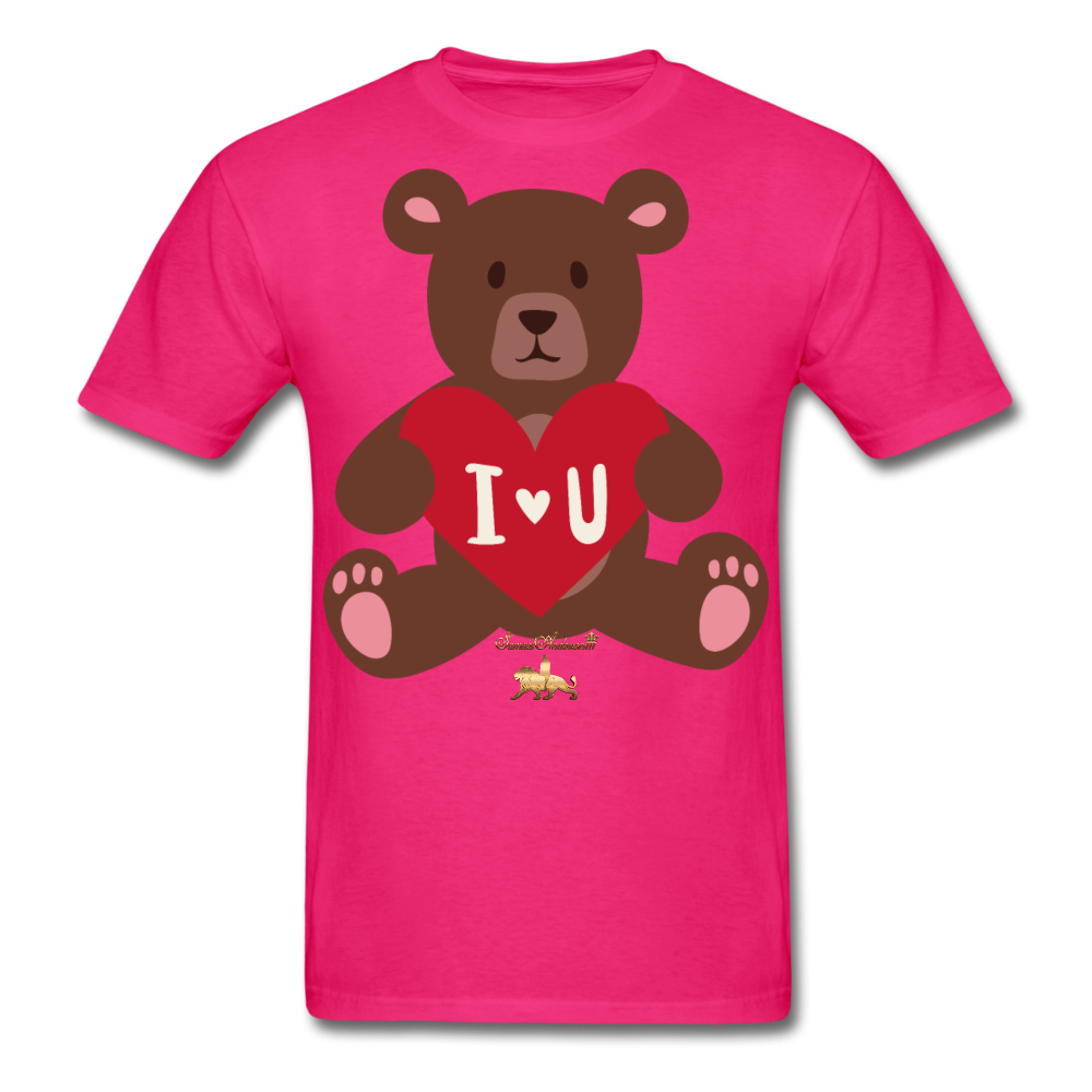 I heart U Bear!!! No Toy Crew Member! Unisex Classic T-Shirt - fuchsia