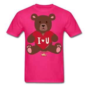 I heart U Bear!!! No Toy Crew Member! Unisex Classic T-Shirt - fuchsia