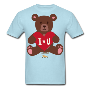 I heart U Bear!!! No Toy Crew Member! Unisex Classic T-Shirt - powder blue