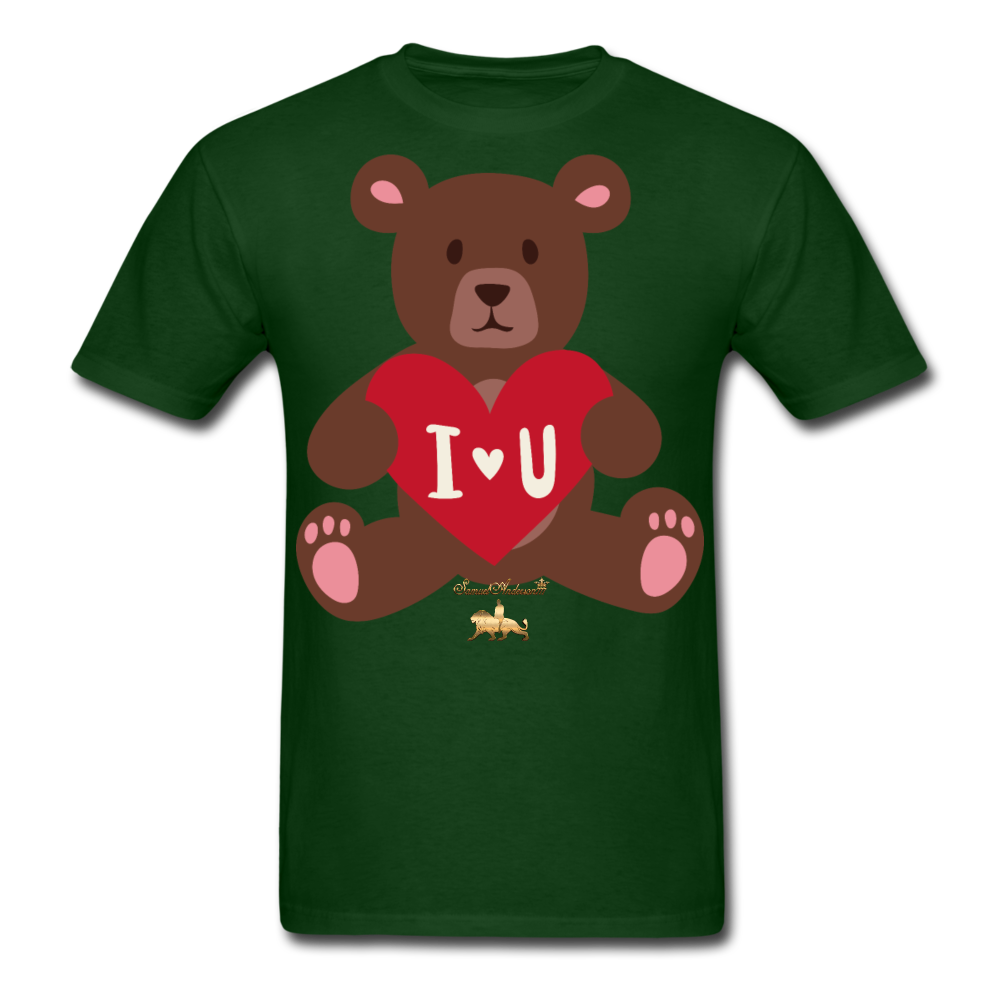 I heart U Bear!!! No Toy Crew Member! Unisex Classic T-Shirt - forest green