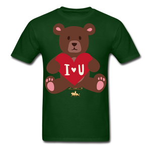 I heart U Bear!!! No Toy Crew Member! Unisex Classic T-Shirt - forest green