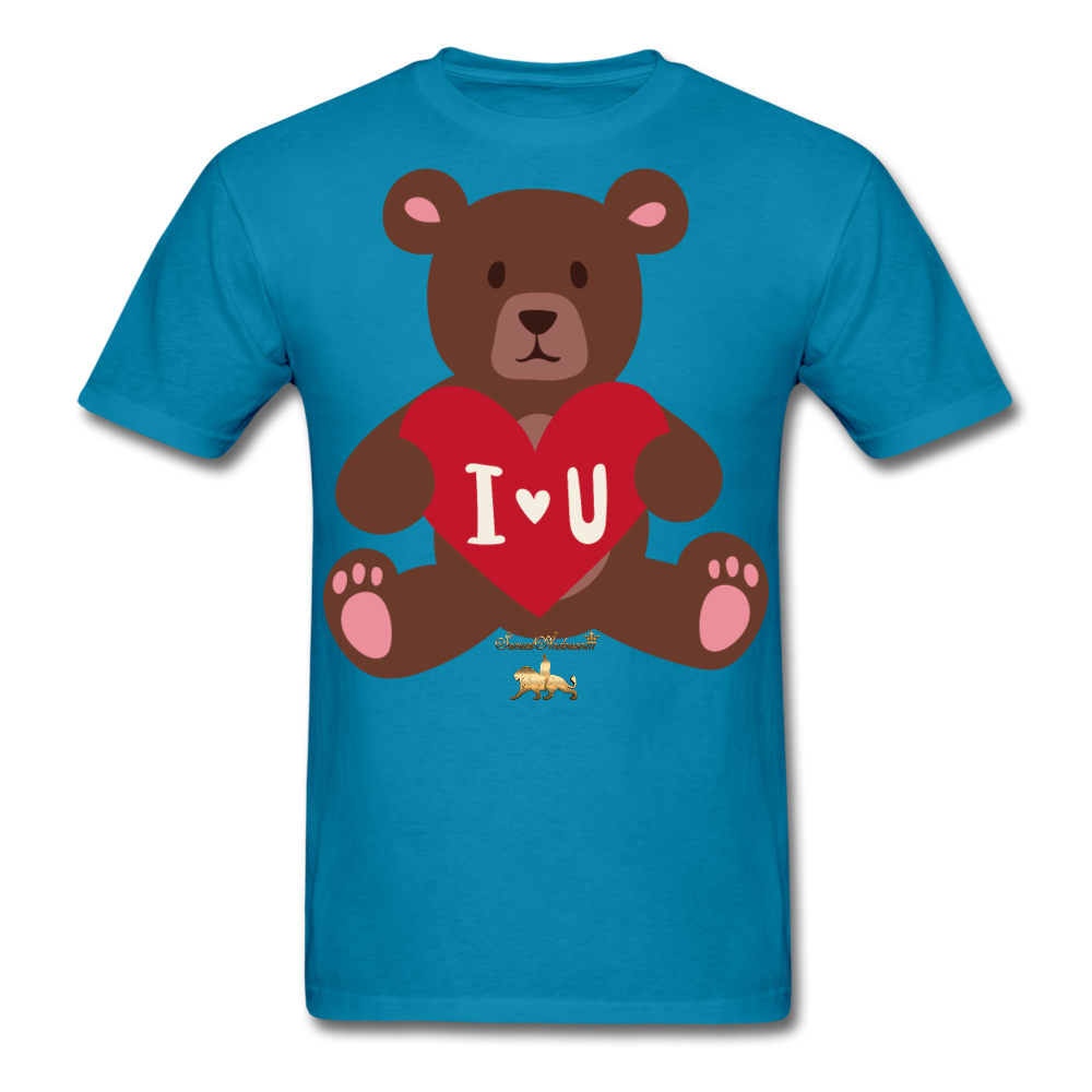I heart U Bear!!! No Toy Crew Member! Unisex Classic T-Shirt - turquoise