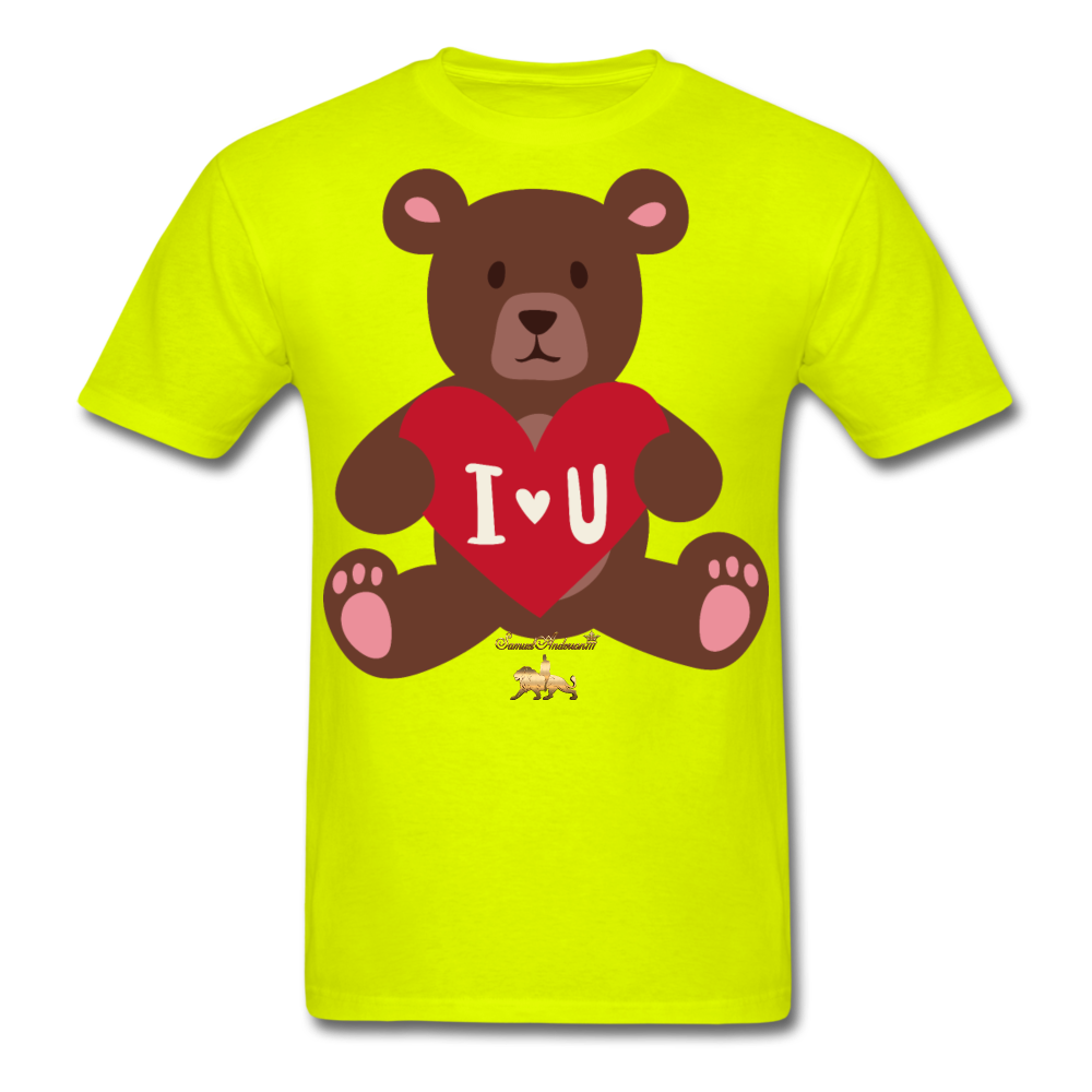 I heart U Bear!!! No Toy Crew Member! Unisex Classic T-Shirt - safety green