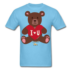 I heart U Bear!!! No Toy Crew Member! Unisex Classic T-Shirt - aquatic blue