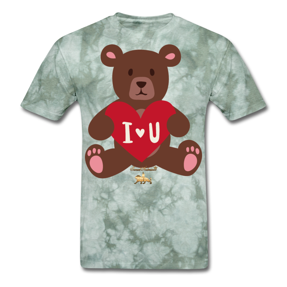 I heart U Bear!!! No Toy Crew Member! Unisex Classic T-Shirt - military green tie dye