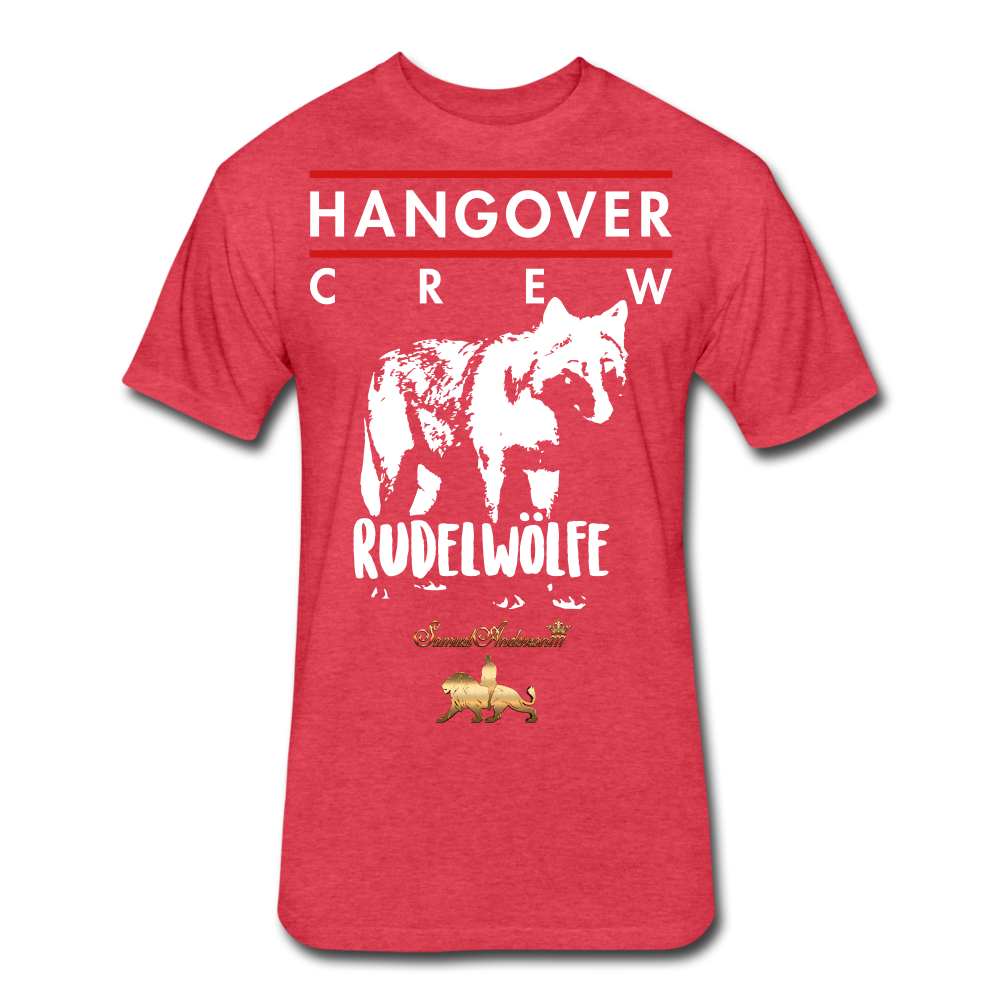 Hangover Crew  Fitted Cotton/Poly T-Shirt - heather red
