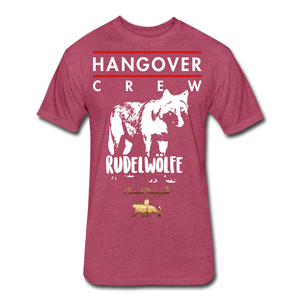 Hangover Crew  Fitted Cotton/Poly T-Shirt - heather burgundy