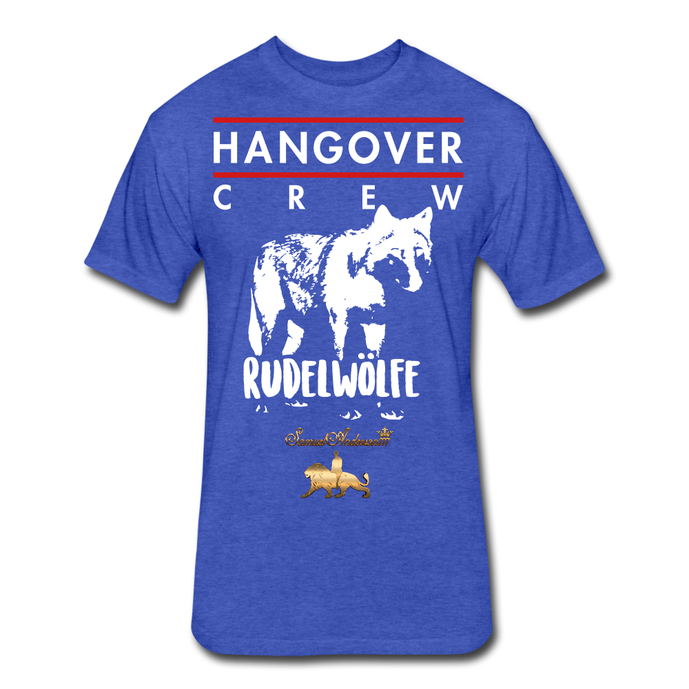 Hangover Crew  Fitted Cotton/Poly T-Shirt - heather royal