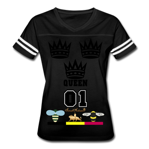 Queen Women’s Vintage Sport T-Shirt - black/white