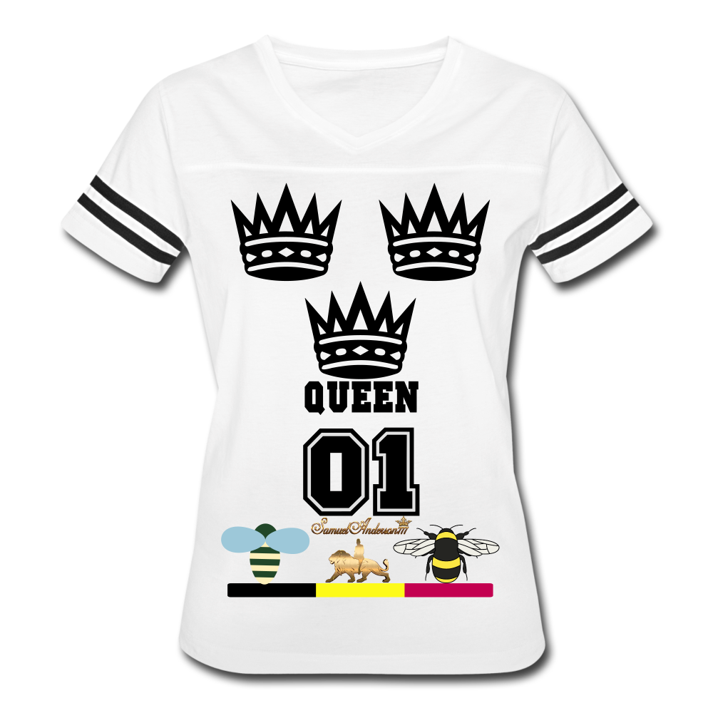 Queen Women’s Vintage Sport T-Shirt - white/black