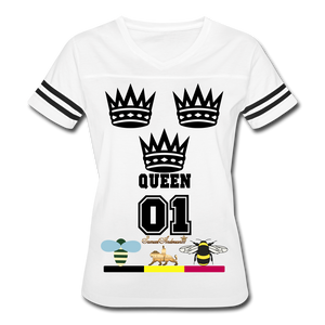 Queen Women’s Vintage Sport T-Shirt - white/black