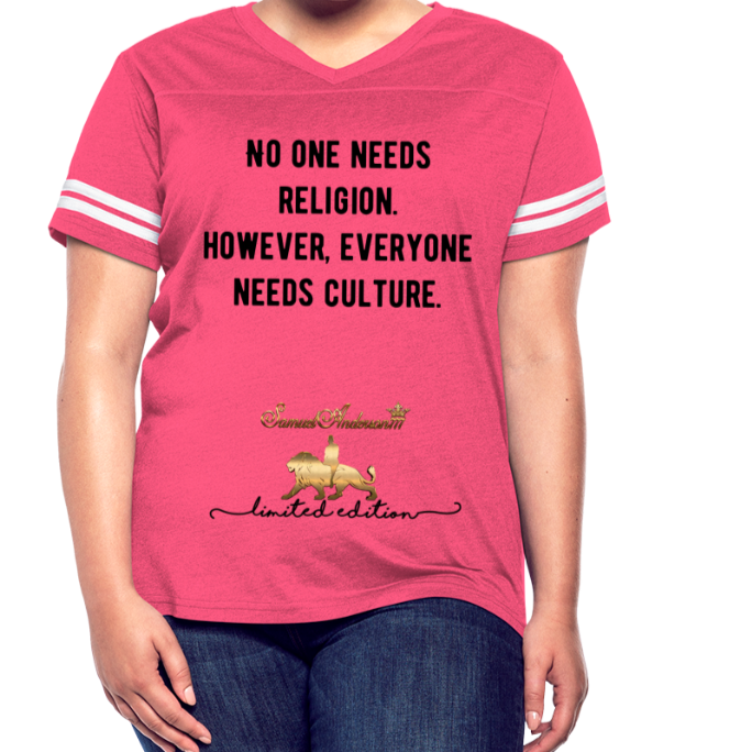 Everyone Needs Culture    Women’s Vintage Sport T-Shirt - vintage pink/white