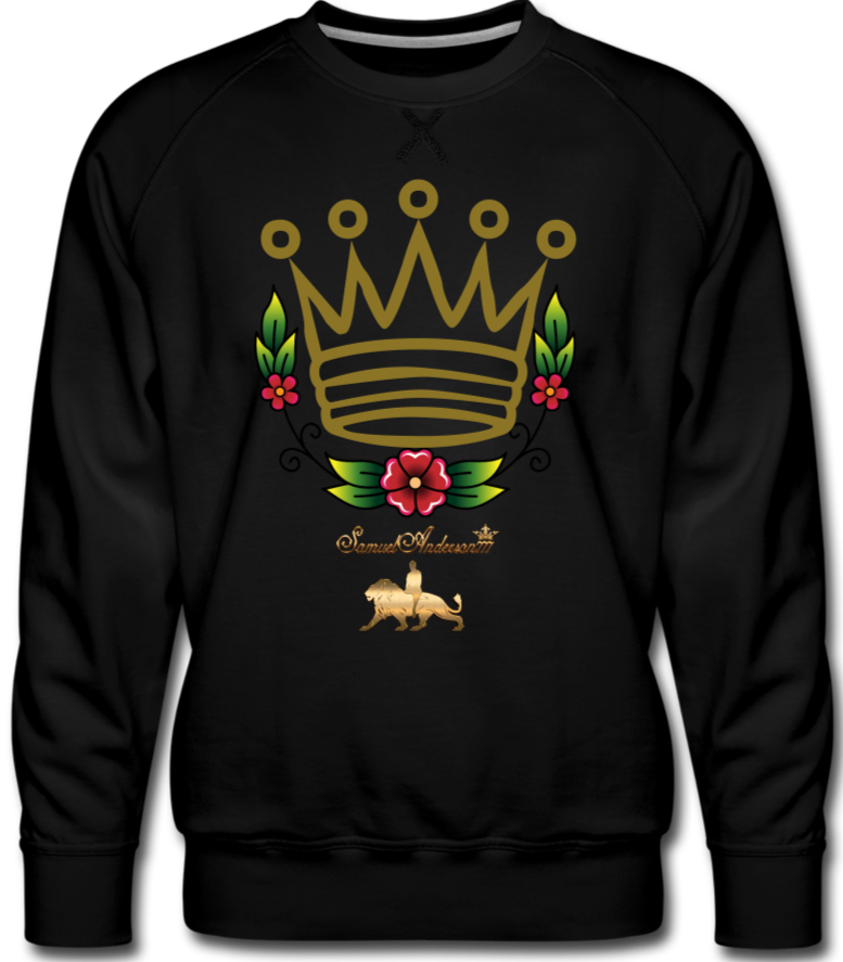 A King's Glory Men’s Premium Sweatshirt - black