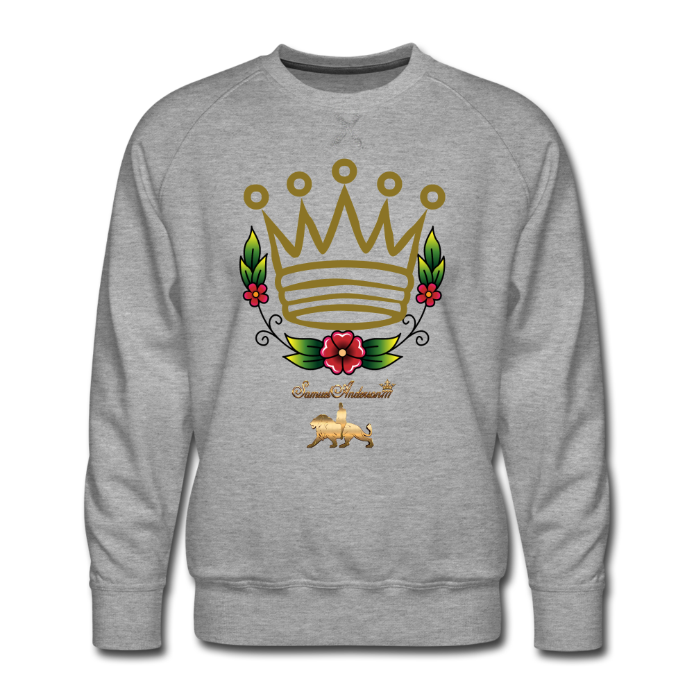 A King's Glory Men’s Premium Sweatshirt - heather gray