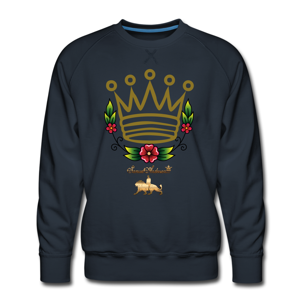 A King's Glory Men’s Premium Sweatshirt - navy