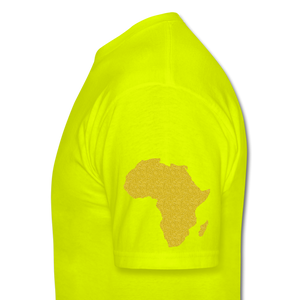 Africa is The Spiritual Portal Men's T-Shirt - safety green