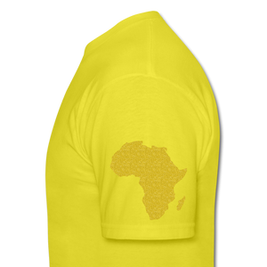 Africa is The Spiritual Portal Men's T-Shirt - yellow