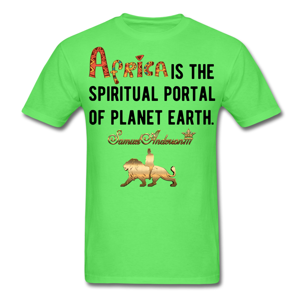 Africa is The Spiritual Portal Men's T-Shirt - kiwi