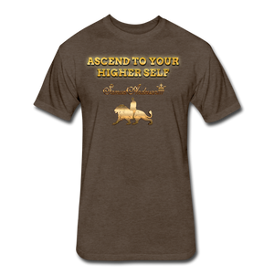 Ascend To Your Higher Self Fitted Cotton/Poly T-Shirt - heather espresso