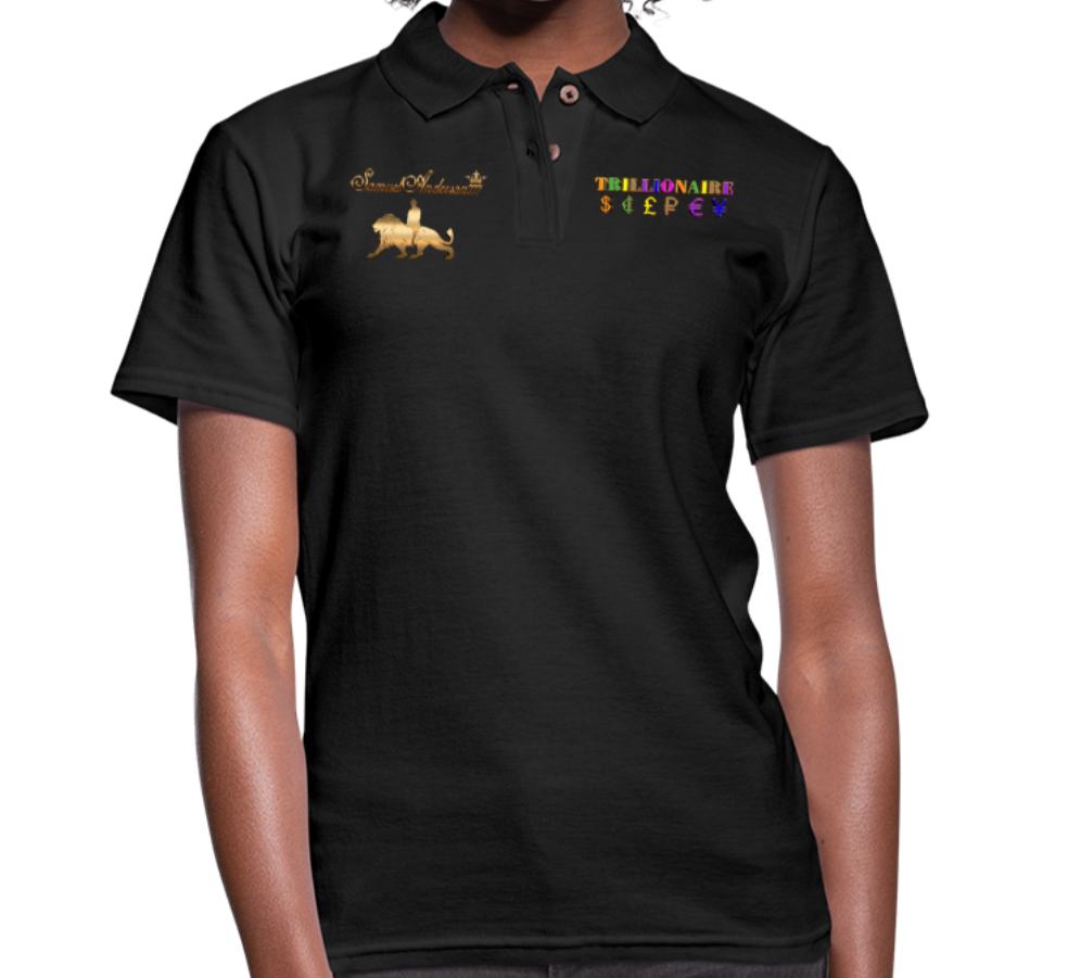 Trillionaire Women's  Polo Shirt - black