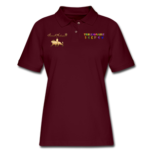 Trillionaire Women's  Polo Shirt - burgundy