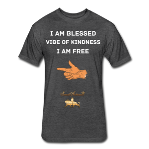 I am blessed  Fitted Cotton/Poly T-Shirt - heather black