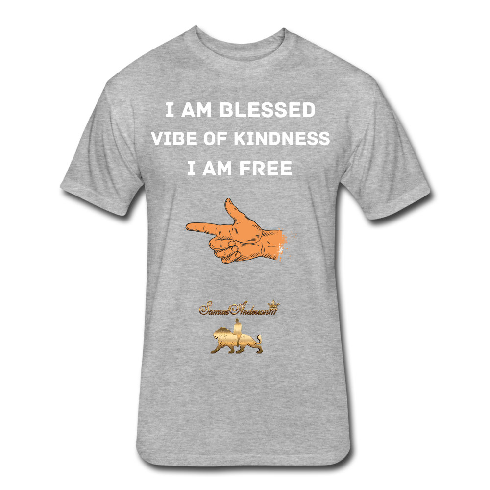 I am blessed  Fitted Cotton/Poly T-Shirt - heather gray