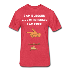 I am blessed  Fitted Cotton/Poly T-Shirt - heather red
