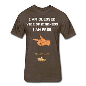 I am blessed  Fitted Cotton/Poly T-Shirt - heather espresso