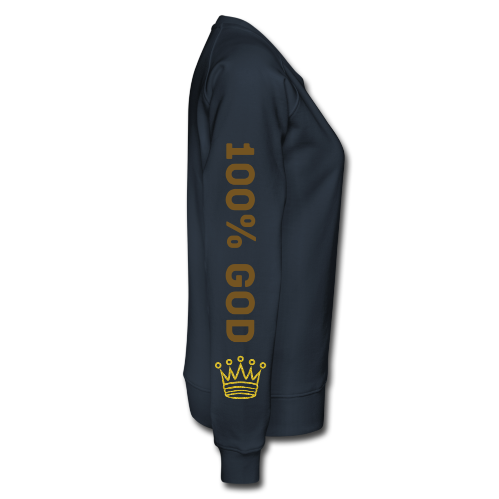 100% God  Women’s Premium Sweatshirt - navy