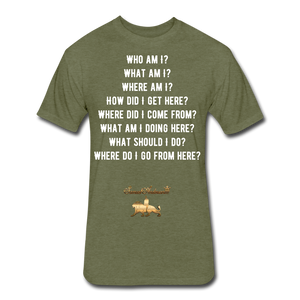 Meaningful Life  Fitted Cotton/Poly T-Shirt - heather military green