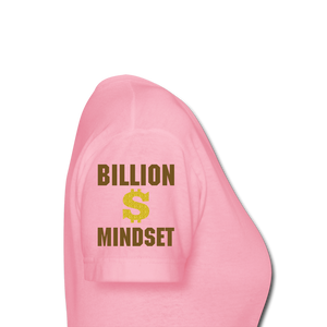 Billion Dollar Dream-Billion Dollar Mindset  Women's V-Neck T-Shirt - pink
