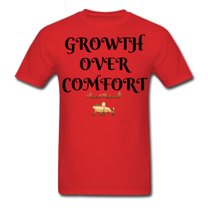 Growth Over Comfort  Classic T-Shirt - red