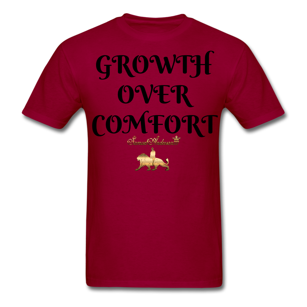 Growth Over Comfort  Classic T-Shirt - dark red