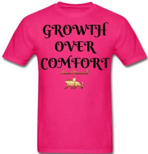 Growth Over Comfort  Classic T-Shirt - fuchsia