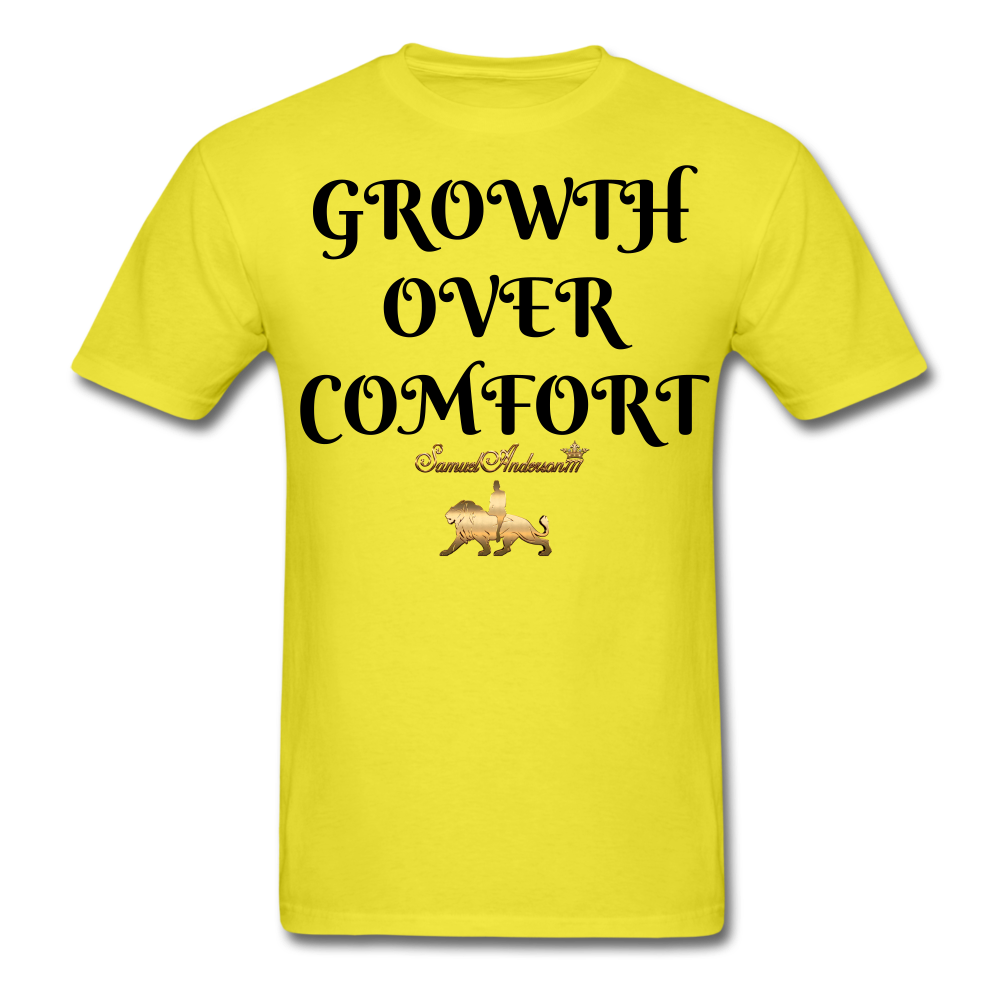 Growth Over Comfort  Classic T-Shirt - yellow