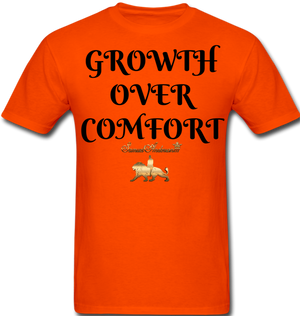 Growth Over Comfort  Classic T-Shirt - orange