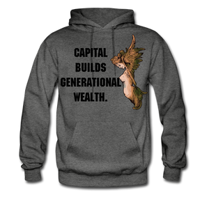 Capital Builds Wealth Men's Hoodie - charcoal gray