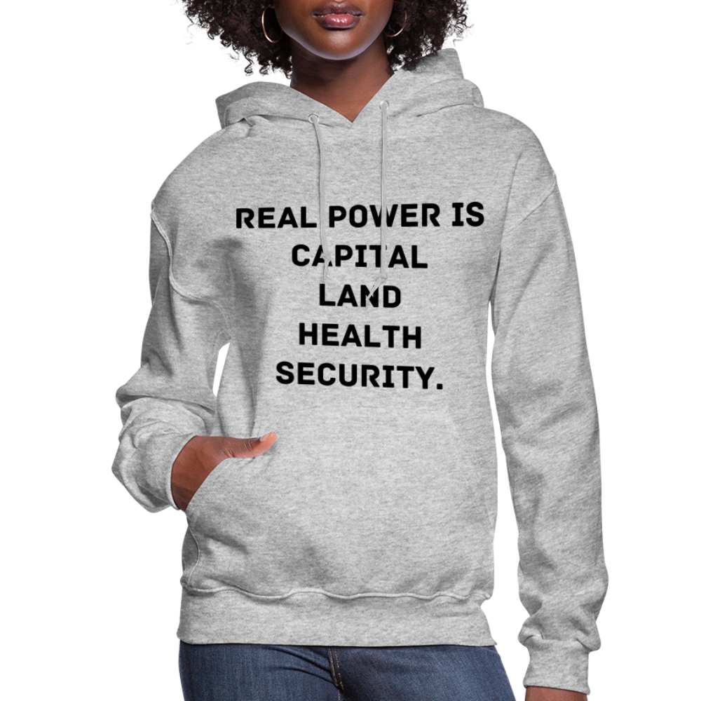 Real Power  Women's Hoodie - heather gray