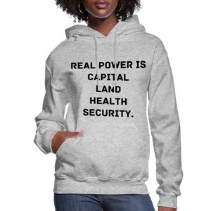 Real Power  Women's Hoodie - heather gray