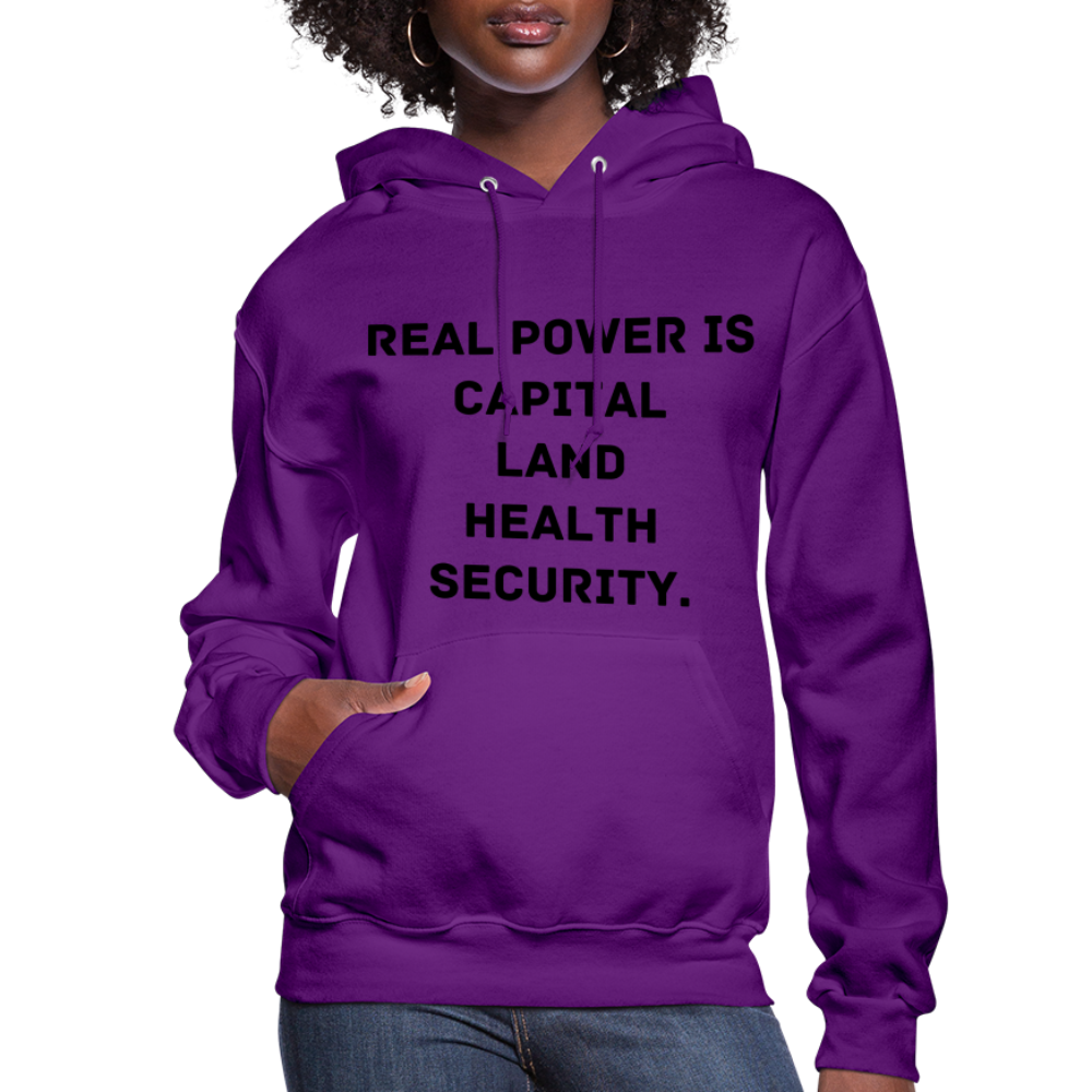 Real Power  Women's Hoodie - purple