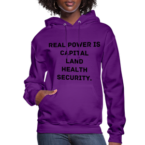 Real Power  Women's Hoodie - purple
