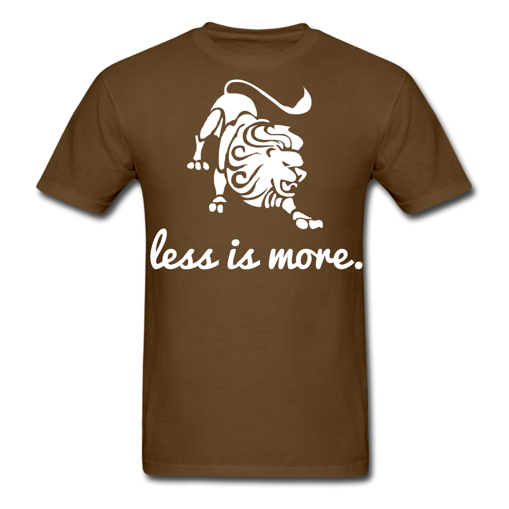 Less is More  Men's T-Shirt - brown