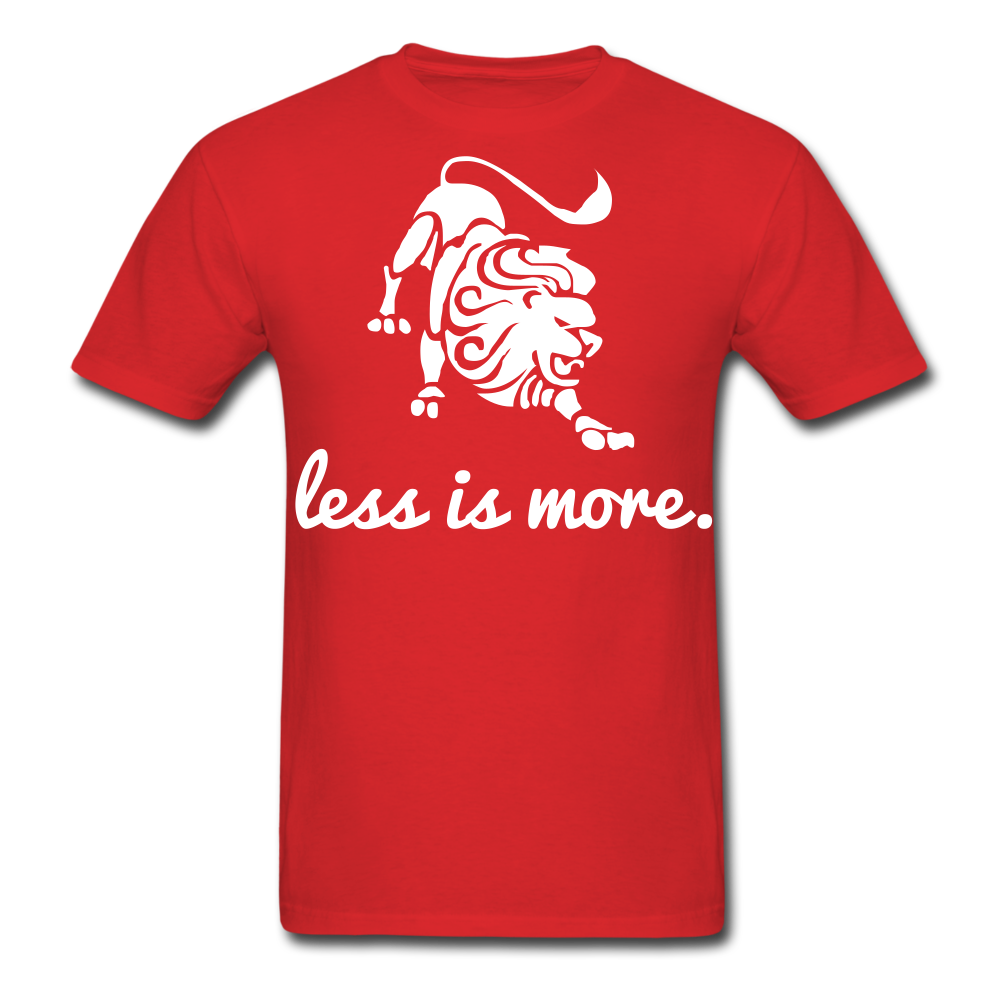 Less is More  Men's T-Shirt - red