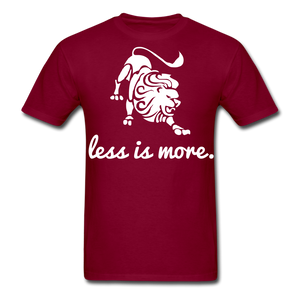 Less is More  Men's T-Shirt - burgundy