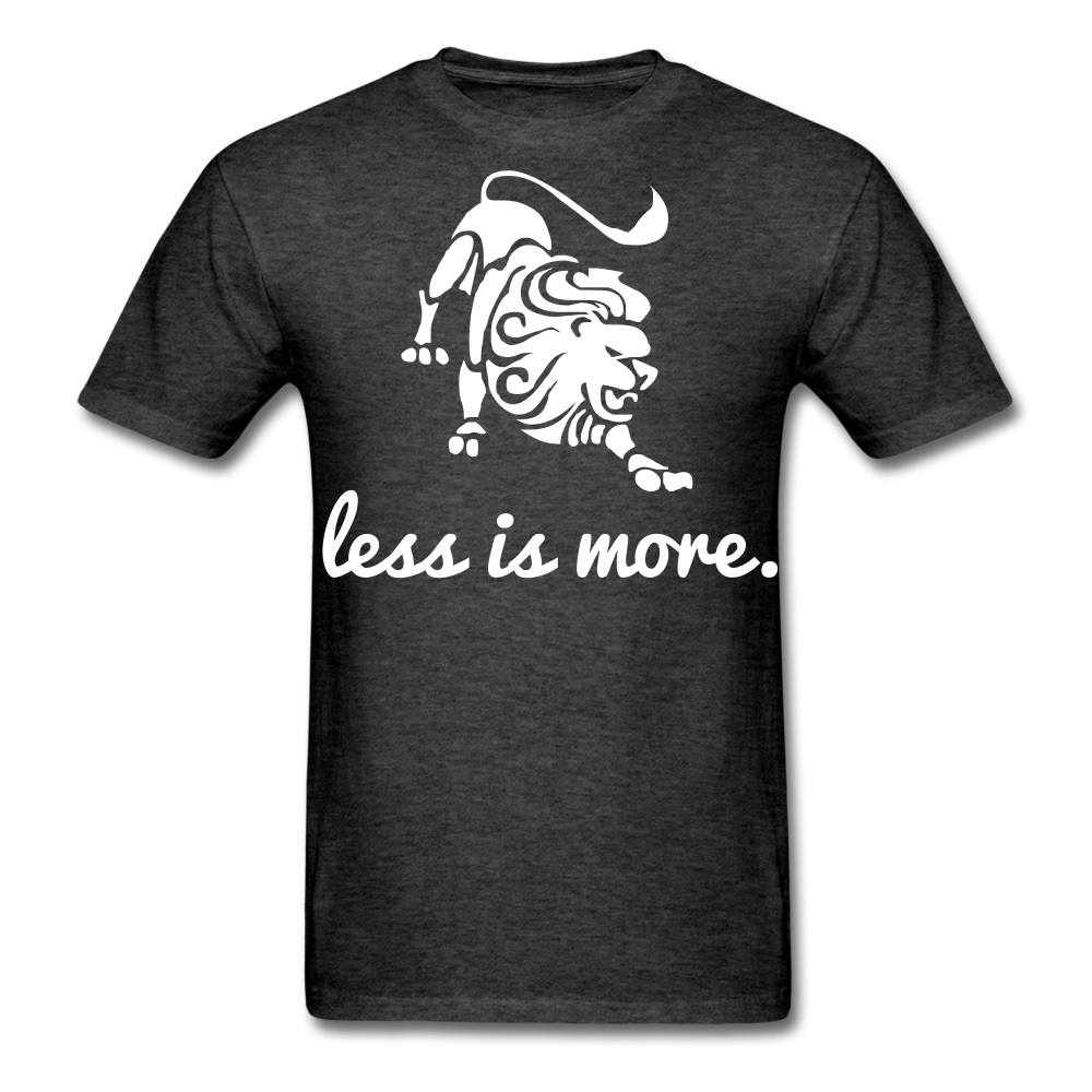Less is More  Men's T-Shirt - heather black