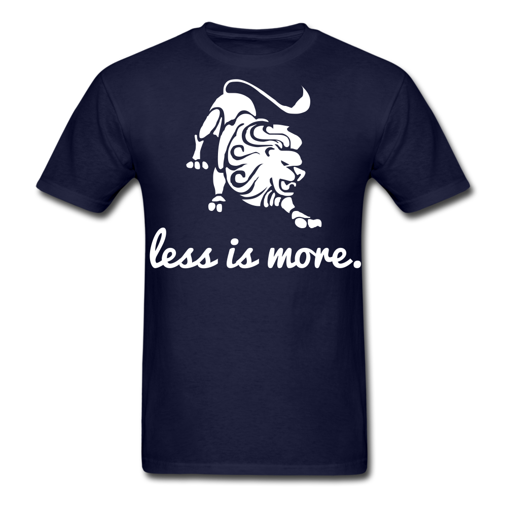 Less is More  Men's T-Shirt - navy