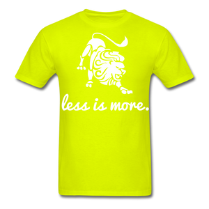 Less is More  Men's T-Shirt - safety green